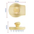 thumbnail image 2 of Scalp Massager Shampoo Brush, Scalp Scrubber Natral Wooden Wet and Dry Scalp Massager Hair Growth with Scalp Exfoliator for Dandruff Removal Shower Brush for All Ages People Dry Scalp, 2 of 5