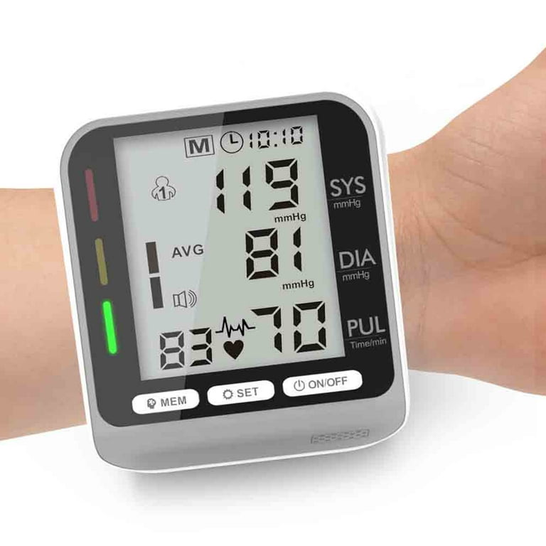 Rechargeable Blood Pressure Monitors for Home use, LED Display, Large Cuff  Fast and Accurate 