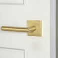 thumbnail image 4 of Viaggio 625541 Quadrato Right Handed Solid Brass Non-Turning One-Sided Dummy Door Lever -, 4 of 7