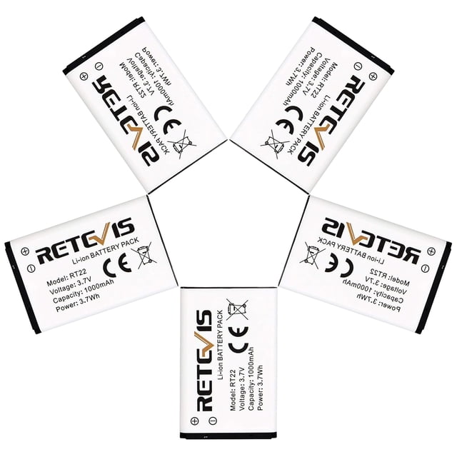 Batería Retevis RT22 RT22S RT15 RT19 original 1000 mAh 3,7 V