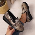 thumbnail image 4 of Willtoo Womens Boho Slip On Platform Loafer Round Toe Breathable Canvas Lightweight Daily Footwear Slip Resistant Low Wedge Casual Footwear, 4 of 5