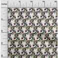 thumbnail image 1 of oneOone Polyester Lycra Fabric Spiral & Floral Block Print Fabric BTY 56 Inch Wide, 1 of 4