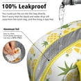 thumbnail image 5 of Pineapple Aesthetic Lunch Bag - Insulated & Portable Thermal Lunch Box, Leakproof & Sturdy Build - Floral Tropical Design for Women, 5 of 5