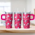 thumbnail image 2 of 20OZ Flamingo Lover Tumbler with Handle Insulated Coffee Mug Gifts for Women Perfect for Birthday Christmas Presents Office Work Travel Outdoor Picnics Gatherings, 2 of 6