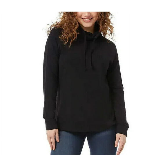 32 Degrees Women's Funnel Neck Pullover XL Black