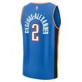 thumbnail image 3 of Youth Fanatics Shai Gilgeous-Alexander Blue Oklahoma City Thunder Fast Break Jersey - Icon Edition, 3 of 3