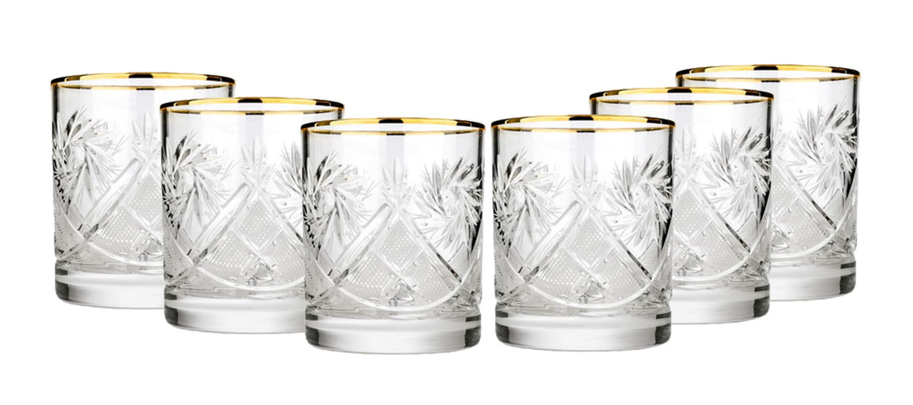 24K Gold Rim Glass Decorative Box Gift Black Color Set of 2 Candle Holder 