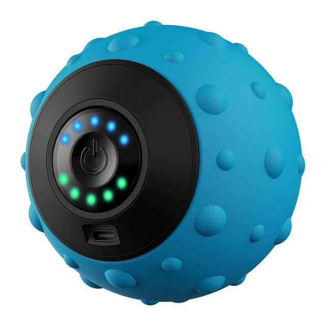Bunblic Massage Ball Compact Handheld Deep Tissue Massaging Ball for Foot Back Hands blue