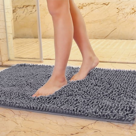40x60CM Large Size Solid Color Microfiber Chenille Bathroom Floor Mat Doormat | Walmart Canada