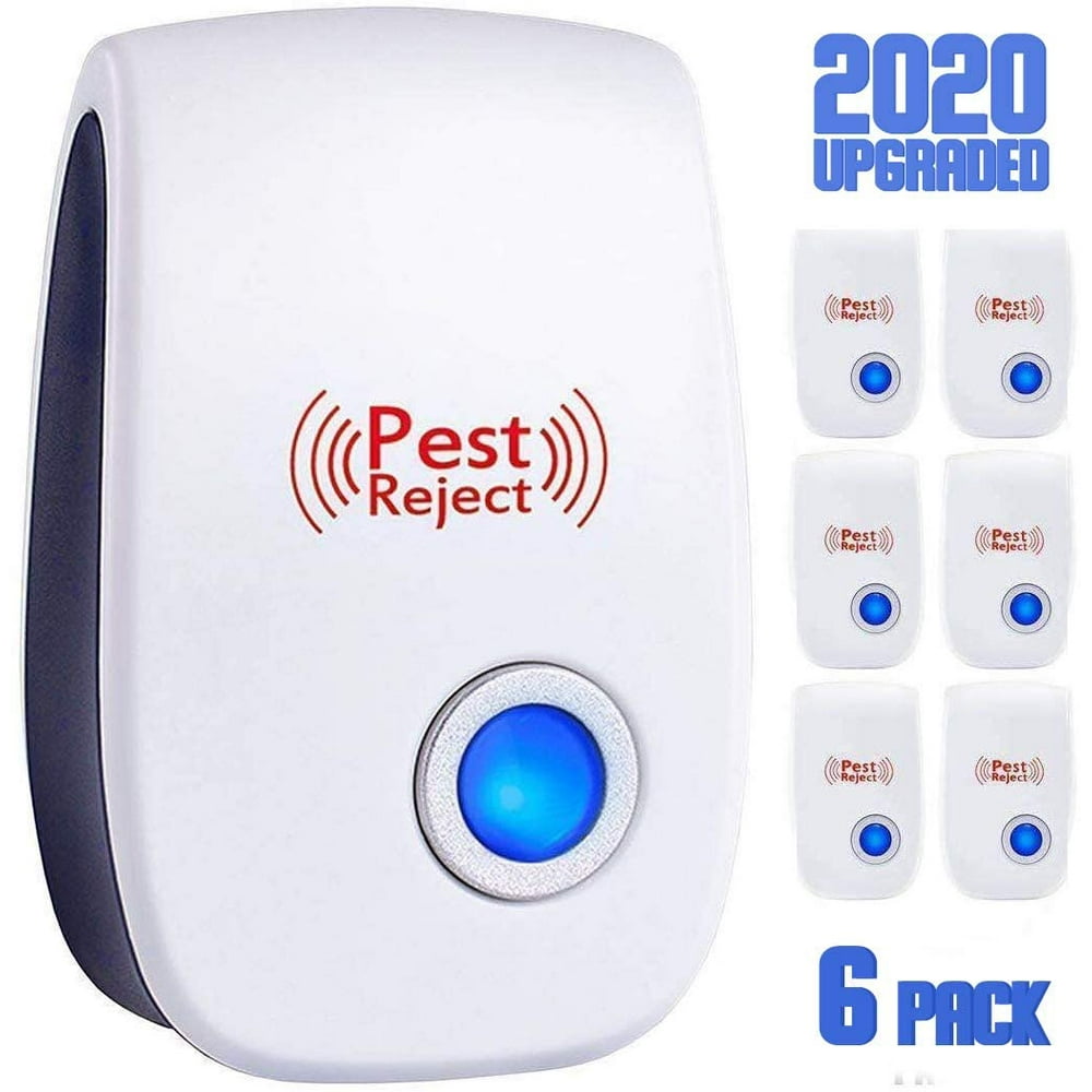 6 Pack Ultrasonic Pest Repeller Plug in, 2020 Upgraded Electronic Pest