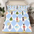 thumbnail image 2 of Homewish Dreamy Fairy Princess Twin Sheet Sets for Teen, Blue Buffalo Checkered Twin Fitted Sheet, Royal Nutcracker Guard Flat Sheet, Super Cozy Room Decor, 3 Pieces, 2 of 7