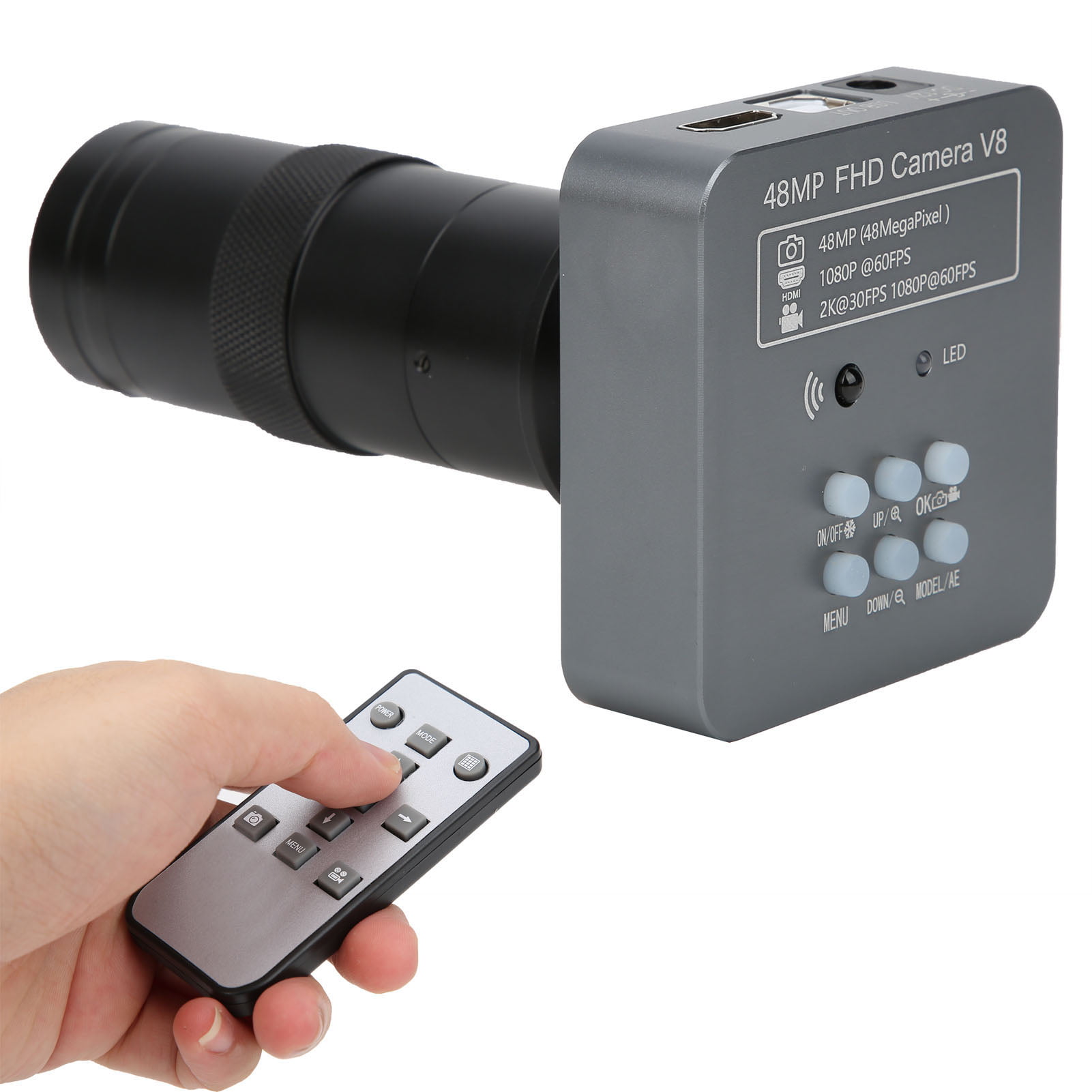 Printing Industrial Camera Lens Ticket Identification Mobile Phone Repair U.S. regulations Microscope Industrial Camera High-Definition for Fingerprint Identification 