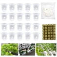 thumbnail image 2 of Toystoory Juego de 26 unidades de taza de plántulas para el patio del hogar, flores vegetales, hierbas, Kit de plantación sin tierra, Jardín y Patio Blanco, 2 of 6