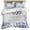 Blue, variant on 3 Piece Sage Green White Duvet Cover Set Twin Size, Microfiber Comforter/Quilt Cover with Corner Ties and 2 Pillowcases, Abstract Grey Chrysanthemum Flower All Season Soft Bedding with Zipper Closure