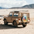 thumbnail image 5 of Haiem Spare Tire Cover , Wheel Cover with Hello Summer3 printed, Camper Spare Tire Cover Fit for Jeep Wrangler Rv SUV Truck Travel Trailer-14 inch, 5 of 8