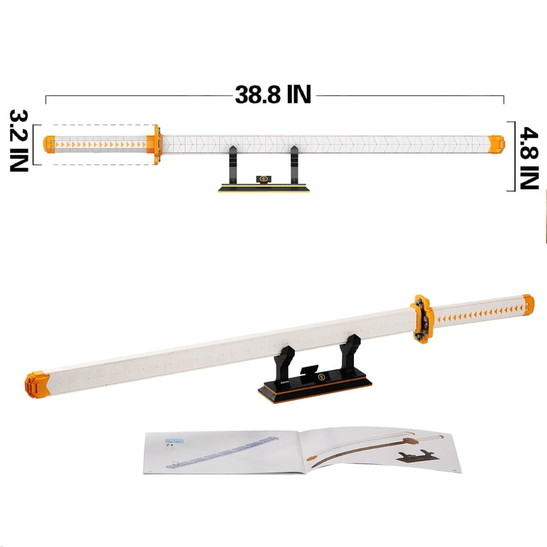 HI-Reeke Demon Slayer Anime Zenitsu Katana Building Block Set, Toy