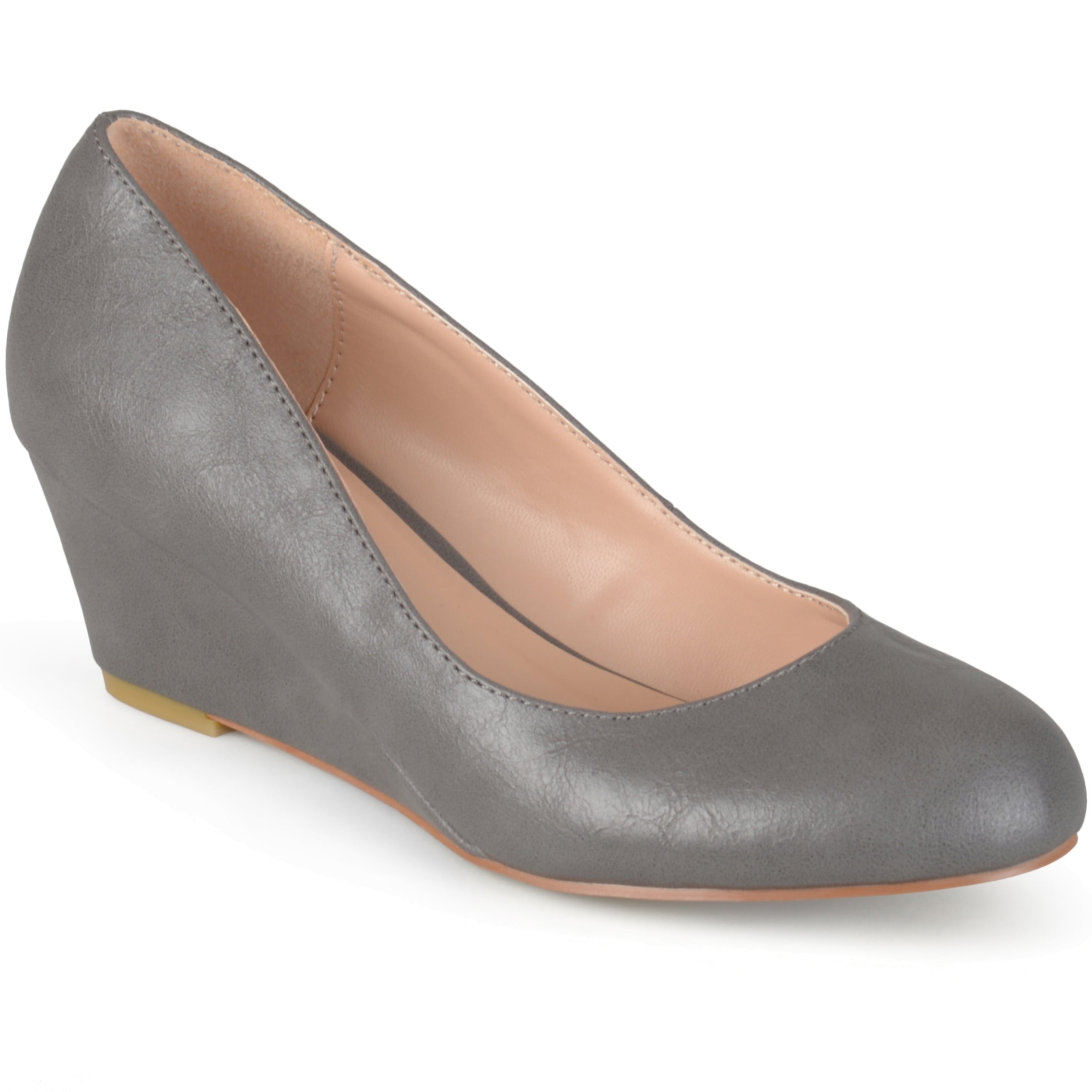 Brinley Co. - Women's Wide Width Round Toe Classic Wedges - Walmart.com - Walmart.com