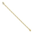 thumbnail image 2 of Primal Gold 14 Karat Two-Tone A Diamond Bar Link Tennis Bracelet, 2 of 5