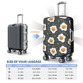 thumbnail image 6 of Kdxio Cute Poached Eggs Pattern Luggage Cover for Travel,Elastic and Durable,Fits 18-32 Inch,-No luggage included, 6 of 8