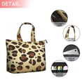 thumbnail image 2 of Gold and Brown Of Leopard Print Travel Tote Bags for Women Carry On,Large Weekender Bags for Women Travel,Multi Functional Duffle Bag for Work,Shopping,Sports, 2 of 5