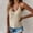 Beige, variant on AOOCHASLIY Soft Knit Spaghetti Strap Camisole with Chic Pattern Extured Look Sleeveless Tops
