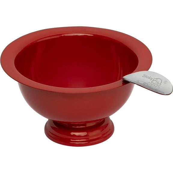 Stinky Cigar Personal Size Ashtray with 1 Stirrup, Matte Red
