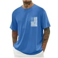 thumbnail image 1 of Tops para hombre, blusas y camisas de cuello redondo y manga corta para hombre, blusas casuales de cuello redondo con estampado de moda para hombre, blusas de cuello redondo y manga corta, camisas par, 1 of 5