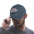 thumbnail image 4 of USA 250th Anniversary Navy Hat Adjustable Funny Fashion Unisex Baseball Cap for Men Women, 4 of 7