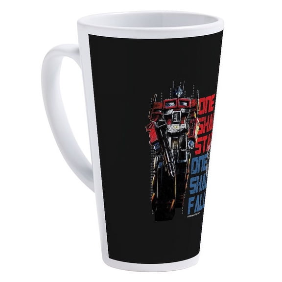 CafePress - Transformers One Shall Stand - 17 Oz White Ceramic Latte Mug