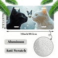 thumbnail image 2 of 1 Pcs 2D Flat License Plate Covers & Frames, Two Cats with For Decorative Front, Waterproof For Decoration Aluminum License Plate Covers & Frames Cover For Men Women, 12" X 6", 2 of 7