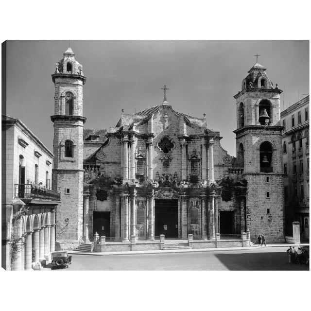 Cuadro Decorativo - Catedral de Colón Cuba Jr Impresión en canvas, estrechado.