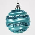 thumbnail image 1 of 6'' Teal Candy Glitter Wave Ball, 1 of 1