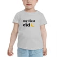 thumbnail image 2 of My First Eid Funny Toddler T Shirts for Boys Girls (Gray, Youth M), 2 of 5