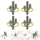 thumbnail image 5 of GOOHOCHY Servilleteros con diseño en forma de Cactus, hebillas para servilletas para fiestas (amarillo), 4 Uds., 5 of 8