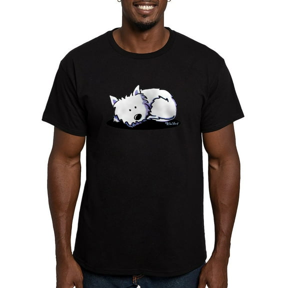 CafePress - Nap Time Westie Men's Fitted T Shirt (Dark) - Men's Fitted T-Shirt