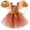 Orange, variant on Gunia Girls Tutu Skirt Elegant Maple Leaf Dress Court Gown Performance With Mesh Layered Stage Pageant Princess Birthday Party Skirts For Kids Toddler Girls Orange 6-7 Years