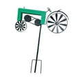 thumbnail image 5 of figatia Garden Tractor Windmill Ornament Iron Art Sculpture Vintage Tractor Wind Garden Stake for Home Yard Indoor Patio Path green, 5 of 8