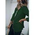 thumbnail image 4 of BRDFRL Women's Lined Blazers Business Casual Long Sleeve Blazer Open Front Lightweight Suit Jacket for Work Dark Green 3XL, 4 of 6
