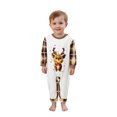 thumbnail image 2 of AIGUR Christmas Family Pajamas Matching Set Long Sleeve Elk Print Tops and Plaid Pants Sleepwear, 2 of 9