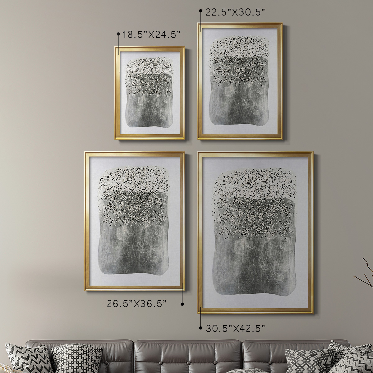 Neoprene I Premium Framed Print, in Gold, Black, or Silver - Ready to Hang