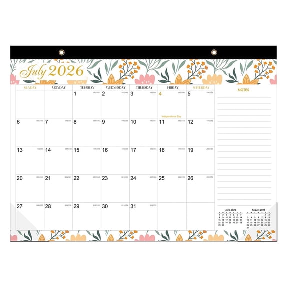 2026 Desk Calendar -January 2026 To June  2027, Large Monthly Desk Calendar, 17.7" x 12.8", Desk Pad, Large Ruled Blocks, to-do List & Notes, Best Desk/Wall Calendar for Planning or Organizing