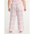 thumbnail image 4 of Joyspun Women's and Women’s Plus Cotton Poplin Sleep Pants, Sizes XS to 3X, 4 of 6
