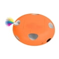 thumbnail image 2 of Toy de gato interactivo Toy Cat Feather Ejuicio para juguete para gatos de interior aburrido Busque el juego Fun de reemplazo de plumas automáticas Naranja, 2 of 8
