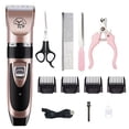 thumbnail image 1 of relayinert Tondeuse Électrique pour Poils d'Animaux Rechargeable Chien Chat à Faible Bruit Rasage Toilettage Rasoir Machine de Coupe Ensemble No.07, 1 of 6