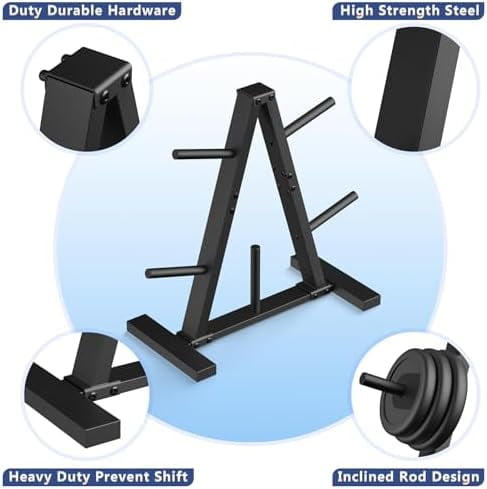 Weight Plate Rack, Weight Tree, 1-Inch Home Gym Storage Stand, Holds 300 lbs$$Sport & Recreation Other