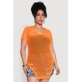 thumbnail image 2 of Womens Plus Size Stylish Fishnet Hanky Hem Blouse, 2 of 5