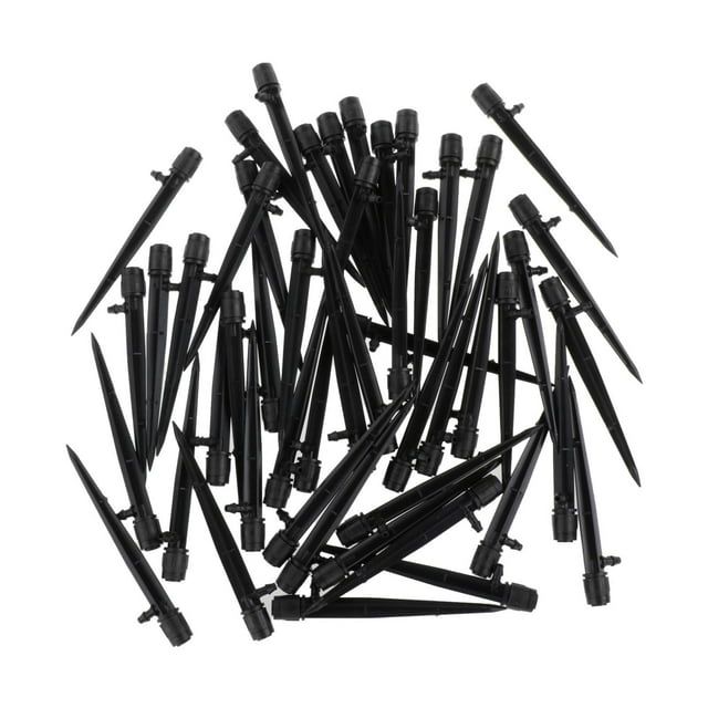 50 Uds. Kit De Sistema De Riego Por Goteo Gotero Picos De Riego Automático Planta Flor Negro Sunnimix Emisores de goteo