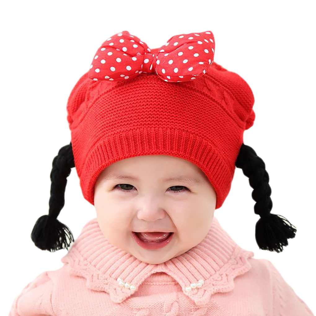 red baby beanie