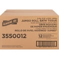 thumbnail image 2 of Genuine Joe Jumbo Roll Dispenser Bath Tissue, 2 Ply, 8.88" Roll Diameter, White - 12 Roll Carton, 2 of 5