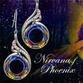 thumbnail image 3 of Pendientes Fénix, Pendientes Colgantes de Plata con , Regalo de Cumpleaños con Joyero, Símbolo de Suerte y Renovación, 3 of 5